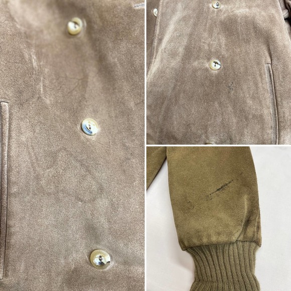 70's A & F Originals N.Y. suede leather bomber jacket size medium made in U.S.A. - Picture 10 of 10